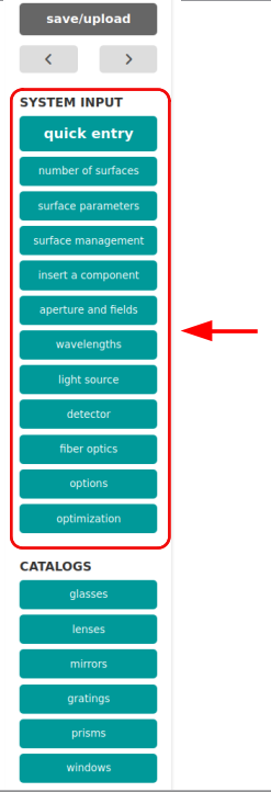 input page